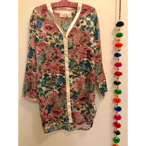 Victoria's Secret Other - VTG VS Sheer Silk Lingerie Robs/Duster